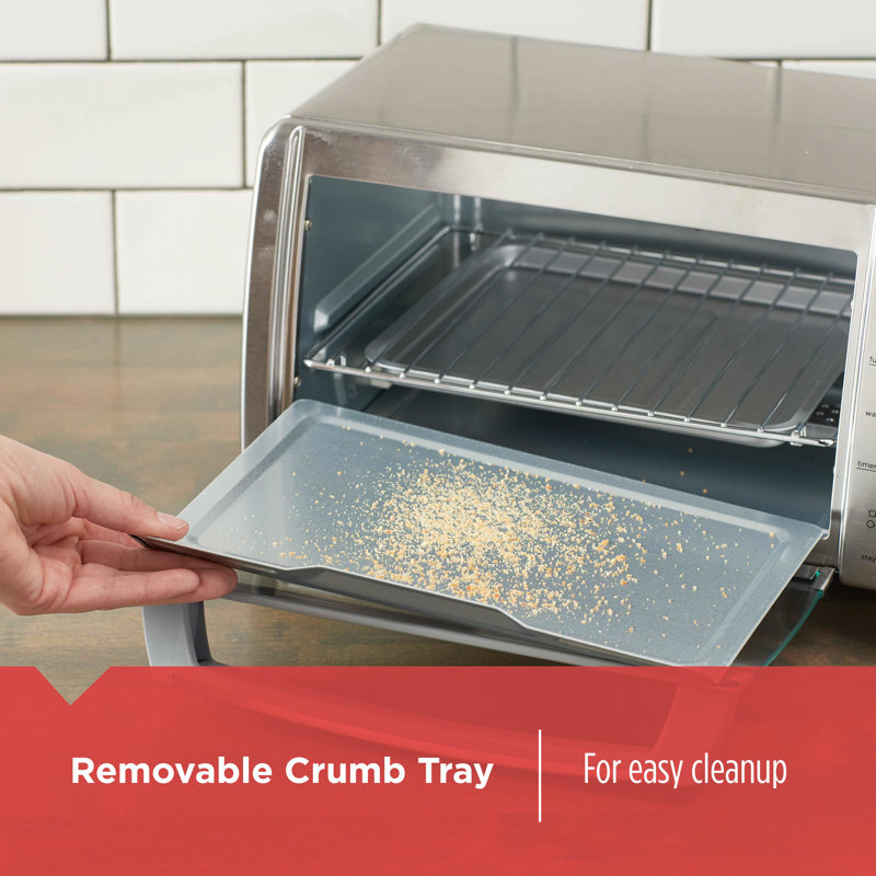 Black + Decker 4Slice Convection Toaster Oven & Reviews Wayfair